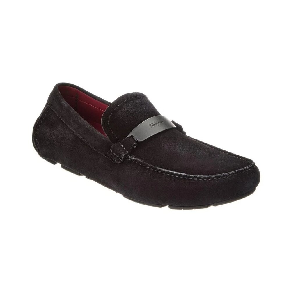 Ferragamo Switch Light Suede Driver Men's Size 9EE